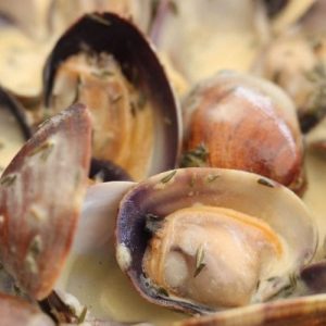 Palourdes à la crème